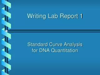 Writing Lab Report 1
