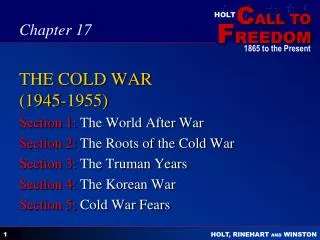 THE COLD WAR (1945-1955)