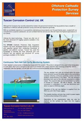 Offshore Cathodic Protection Survey Services