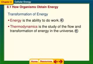 Transformation of Energy