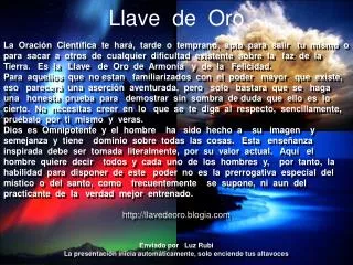 llave de oro
