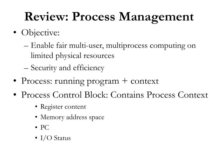 review process management