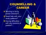 COUNSELLING &amp; CAREER - slide 1