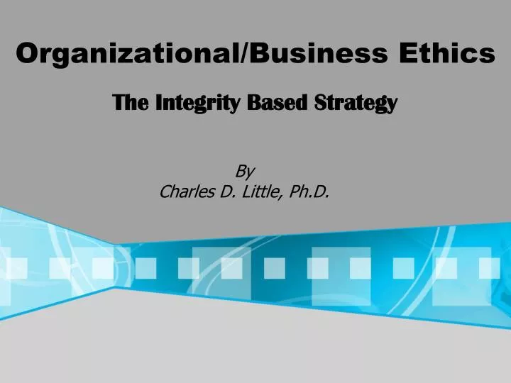 organizational business ethics