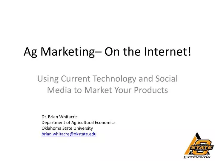 ag marketing on the internet
