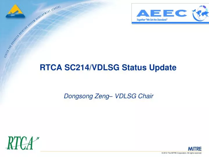 rtca sc214 vdlsg status update
