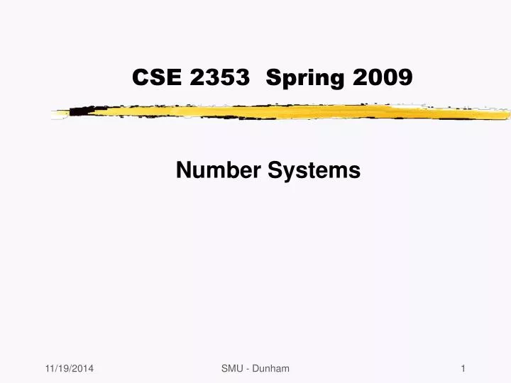 cse 2353 spring 2009