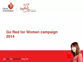 Go Red for Women campaign 2014