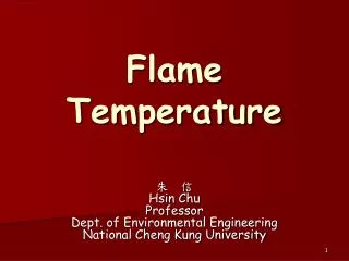 Flame Temperature