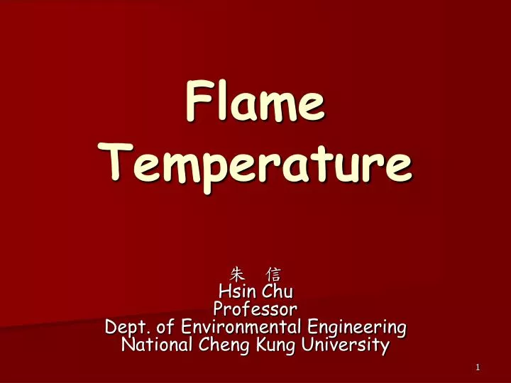 flame temperature