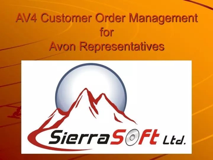 av4 customer order management for avon representatives