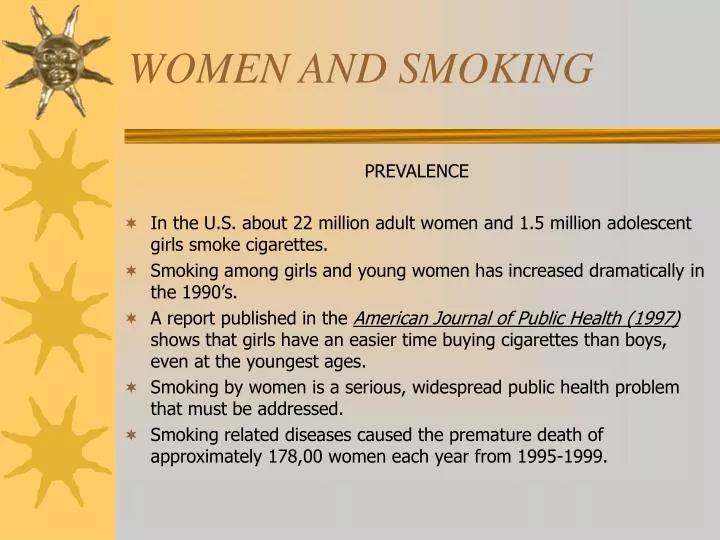 women and smoking