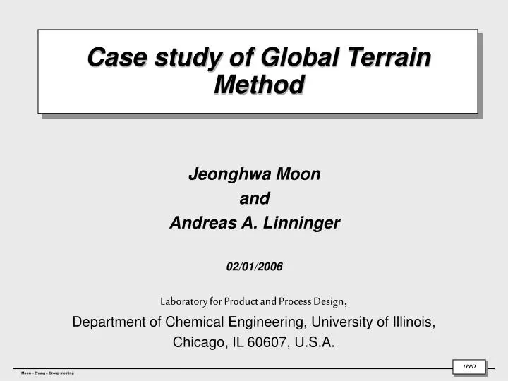 case study of global terrain method