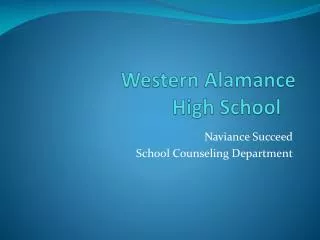 Western Alamance High School