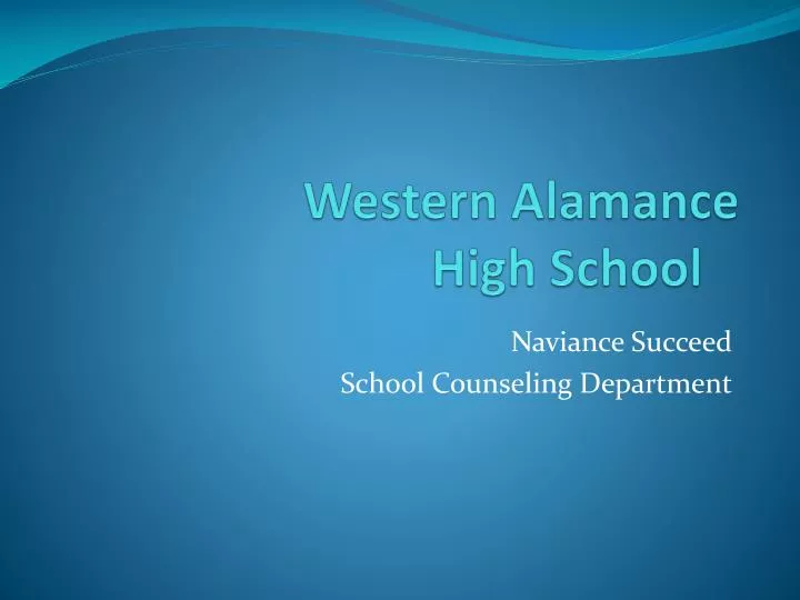 western alamance high school
