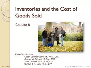 Inventories and the Cost of Goods Sold