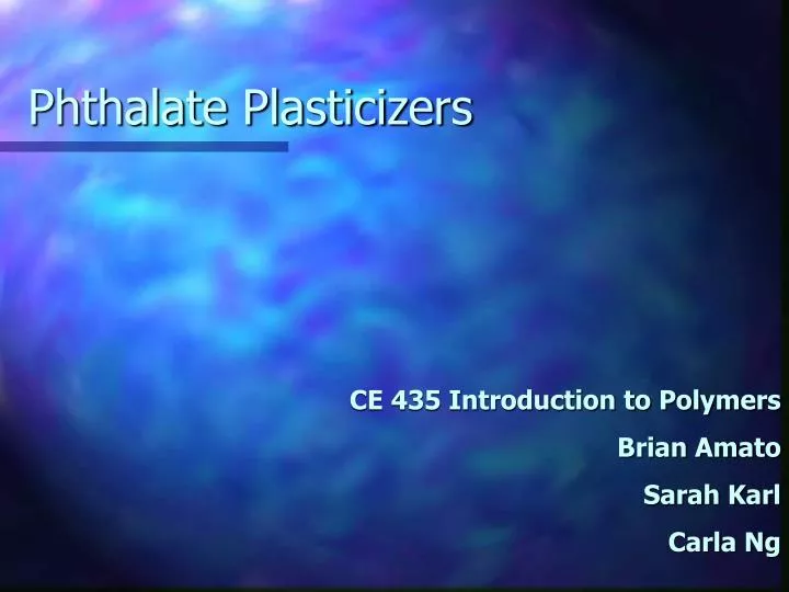 phthalate plasticizers