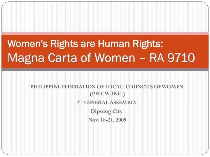 women s rights are human rights magna carta of women ra 9710