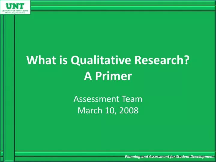 what is qualitative research a primer