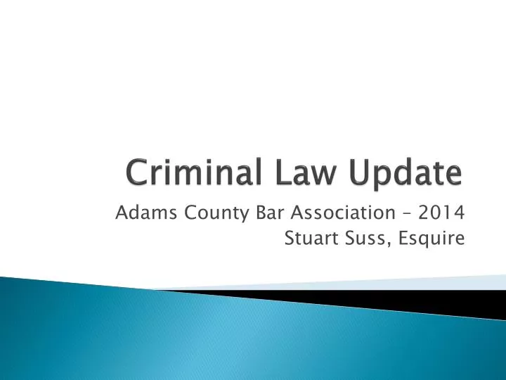 criminal law update