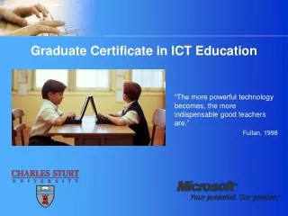 Graduate Certificate in ICT Education