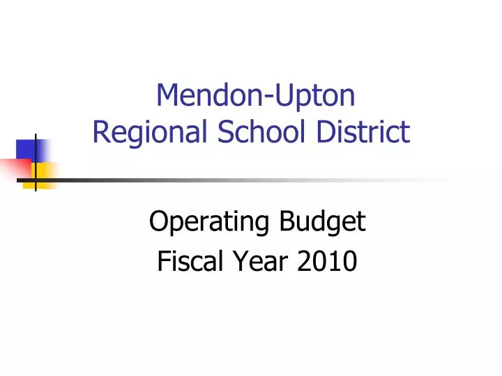 mendon upton regional school district