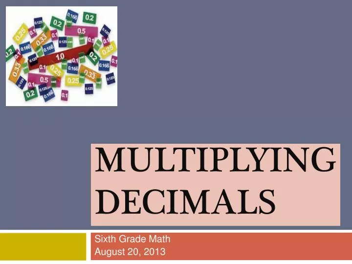 multiplying decimals