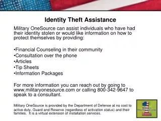 Identity Theft Assistance