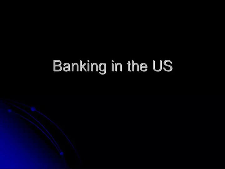 banking in the us