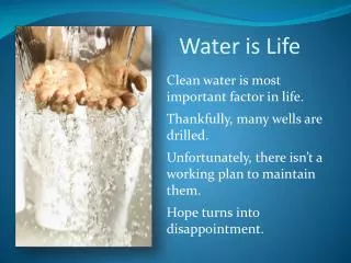 Water is Life