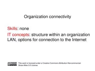 Organization connectivity