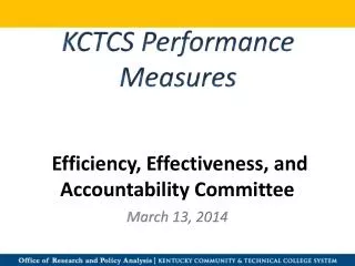 Efficiency, Effectiveness, and Accountability Committee