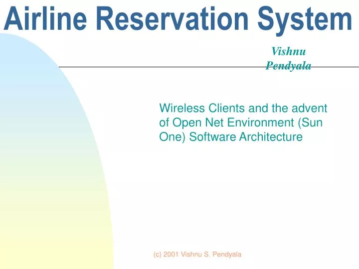 airline reservation system