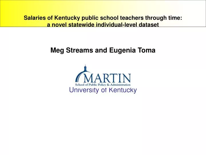 salaries of kentucky public school teachers through time a novel statewide individual level dataset
