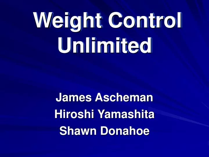 weight control unlimited