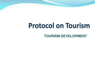 Protocol on Tourism
