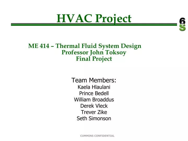 hvac project me 414 thermal fluid system design professor john toksoy final project