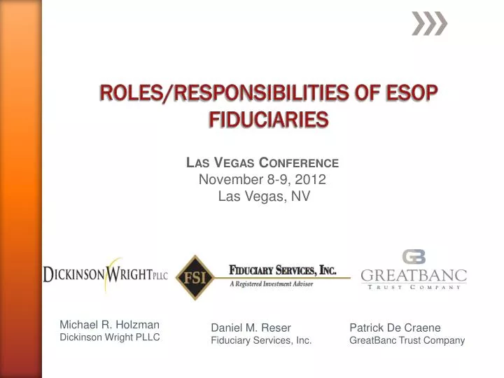 roles responsibilities of esop fiduciaries