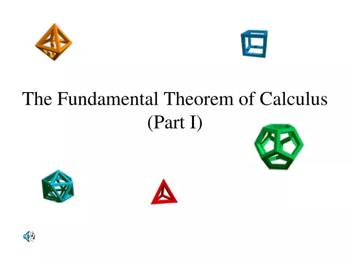 the fundamental theorem of calculus part i