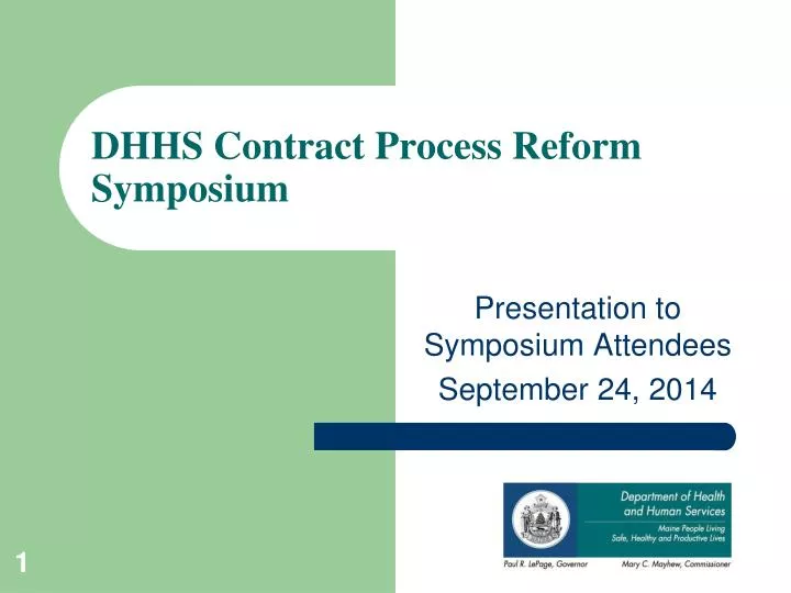 dhhs contract process reform symposium
