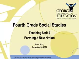 Fourth Grade Social Studies