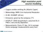 High resolution point source modeling - slide 1