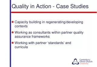 quality in action case studies