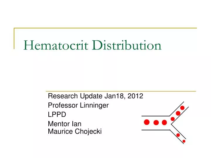 hematocrit distribution