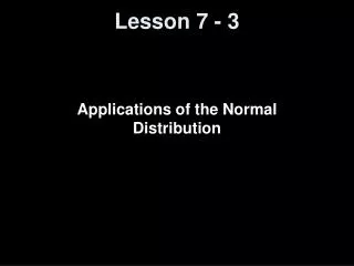 Lesson 7 - 3