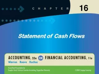 Statement of Cash Flows