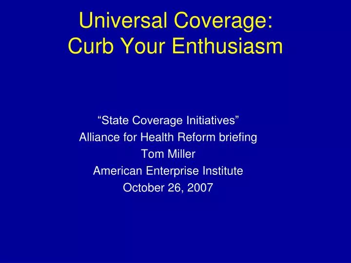universal coverage curb your enthusiasm