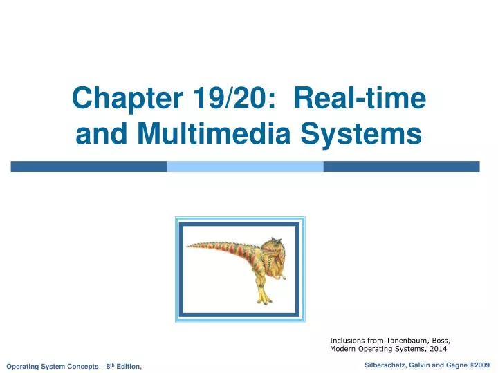 chapter 19 20 real time and multimedia systems