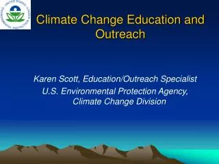 Climate Change Education and Outreach