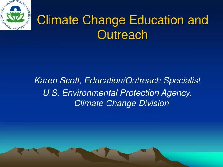 climate change education and outreach